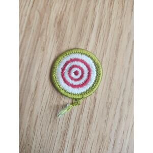 Vintage BSA Boy Scouts of America Archery Merit Badge Patch Target Bullseye